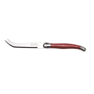 Laguiole SINGLE Cheese Knife RED Solid STD Dubost France