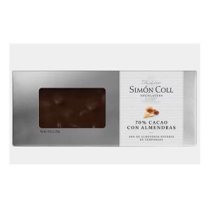 Simon Coll Turron 250g Almond 70% Dark Cocoa Choc