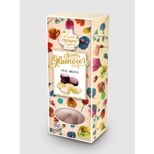 Crispo Sweet Glamour Macaron flavor Almonds 150g Beige box