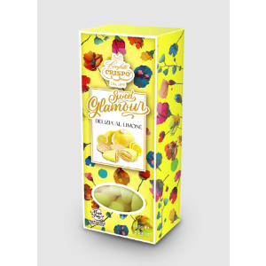 Crispo Sweet Glamour Lemon flavor Almonds 150g Yellow box