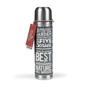 Wild and Wolf ThoughtfulGardener 2nd Flask Dark Grey