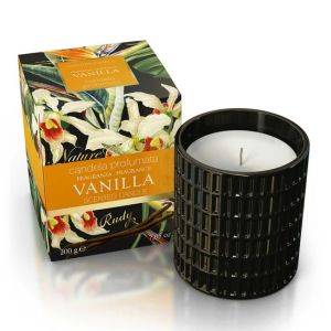 Rudy Nature Arome Vanilla Scented Candle Jar 200 g gift box