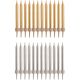 Tala 24 Gold And Silver Candles With Holders