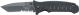 FOX BLACK TacticalKnife Titanium 1/3 Serrated Blade 21.5cm
