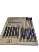 Laguiole 12 Knife and Fork Set BLACK BRASS 1.2 STD Dubost