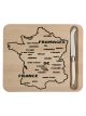 Laguiole Jean Dubost Cheese Board FROMAGE Map + Cream Knife