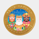 Simon Coll Choc Medallion Three Kings Xmas 60g 10cm POS