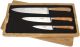 Laguiole en Aubrac 3 Piece Kitchen Knife Set Juniper wood Handles