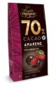 Crispo Choc 70% Amarene Cherry Dark Choc Fondente 130 g box