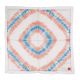Erfurt Luxury Scarf 100% Silk and Cotton Tie Dye Hand Stich 110 x 110 cm