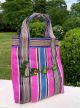Erfurt Shopper Bag Recycled Nylon Sequins Blue/Pink 38x40cm