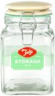 Tala Originals 1100 ml Glass Jar Green & Cream Lid