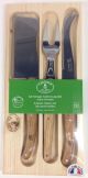 Laguiole 3 Pce Cheese Set OAK PEFC OpenBoxNHP