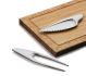 Comas SILEX KNIFE + FORK SET on Wooden Board