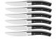 Comas ZERMATT 6 STEAK KNIVES BLACK ABS Gift Box