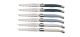 Laguiole Jean Dubost 6 Steak Knives Atelier Blue