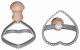 Eppic stamp heart-shape 85x85 mm alum. beechwood handle