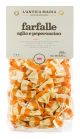 Pasta Antica Madia Farfalle garlic chili O+W stripe 250 g