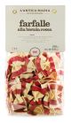 Pasta Antica Madia Farfalle Red and White 250 g NEW