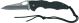 FOX BLACK Foldingknife Titanium 1/3 Serrated Blade 20cm