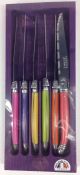Laguiole 6 Steak Knives HOT Mix 1.2 PurpOpenBox