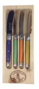 Laguiole 4 Pce Spreaders FRUITY MIX IRI Open Box
