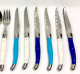 Laguiole 12 Knife & Fork GRAND BLEU STDF 1.2 NEW