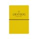 Wild and Wolf HappyJackA6 Great Ideas Notebook Yellow