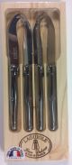 Laguiole 4 Pce Mini-Cheese Knives S/STEEL Box
