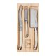 Laguiole Jean Dubost 3 Piece Cheese Set Ivory 
