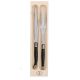 Laguiole Jean Dubost Carving Set Black Open Box