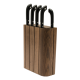 Legnoart REGATA 5pce POLO KnifeBlock DarkAsh