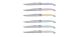 Laguiole Jean Dubost 6 Steak Knives Pastel Colors *Made in France 