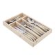 Laguiole 24 Pce Set IVORY StdF WoodTray Jean Dubost France