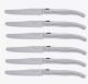 Laguiole 6 Table Knives ENGLISH S/STEEL ROUND BLADE 1.2 LF