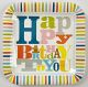 Meri Meri Patterned Party Happy Birthday large Square Plate