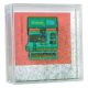 Wild and Wolf Polaroid Glitter 4x4 Box Frame Green/Gold/Silver 