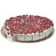 Quaranta Raspberry & White Chocolate Soft Nougat Dessert Cake Sliced