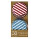 Meri Meri Red and Blue Striped Cupcake Liners