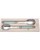 Laguiole Jean Dubost Salad Servers Two Piece Set Blue Duck-egg 