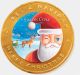 Simon Coll Choc Medallion Father Xmas 60g 10cm POS
