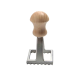 Eppic stamp square ravioli small 40x40 mm alum. beechwood