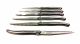 Laguiole Jean Dubost 6 Steak Knives Vintage *Made in France 